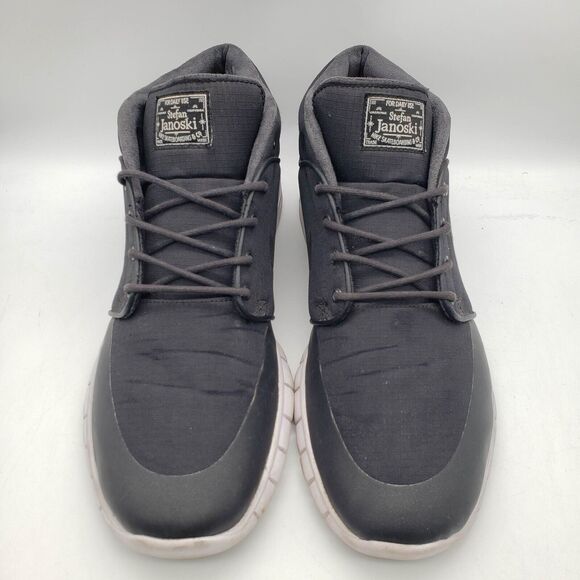 Nike SB Stefan Janoski Max Mid Mens 13 Black Anthracite Hi Boots 807507-001 - Picture 4 of 10
